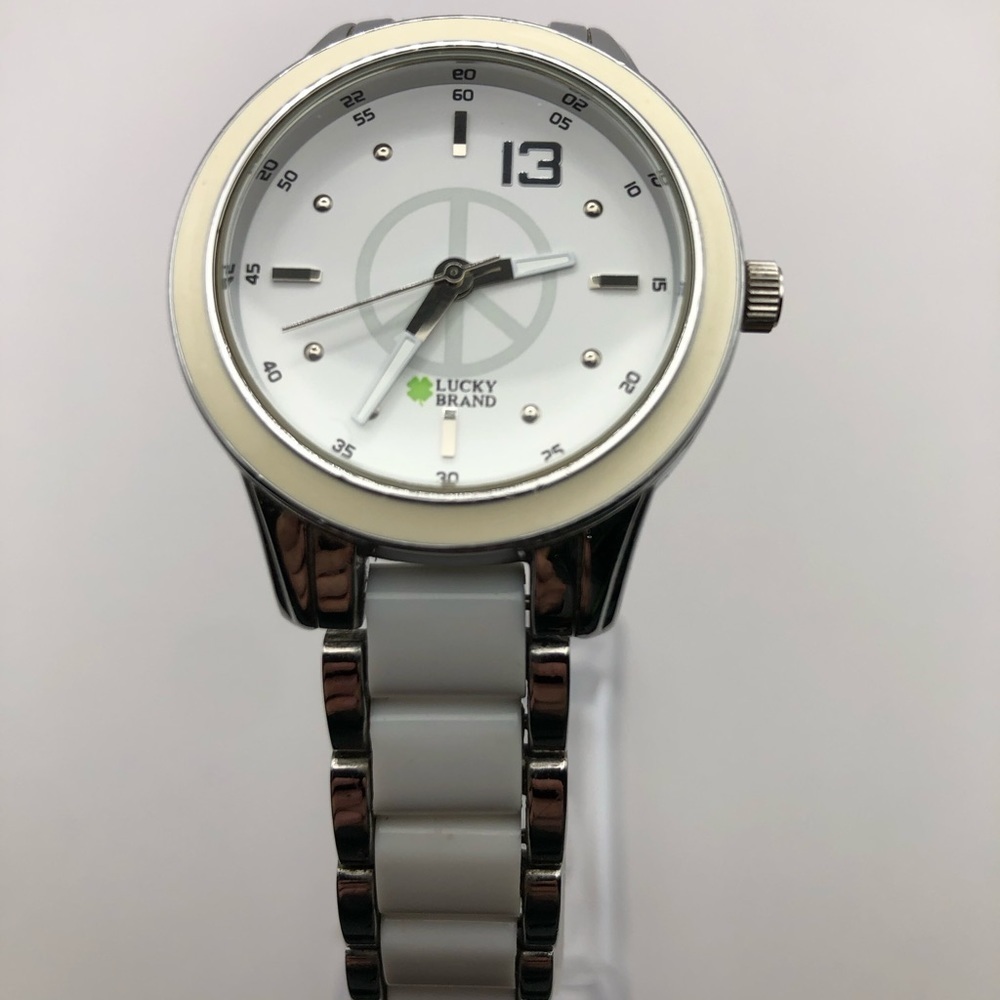 Lucky Brand Women's Silver and White Watch